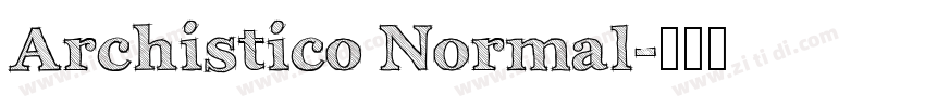Archistico Normal字体转换